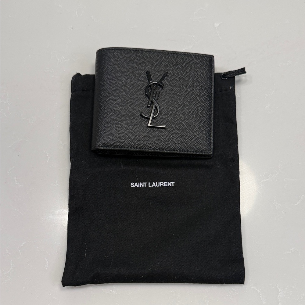 Saint Laurent Black Card Holder - Authentic